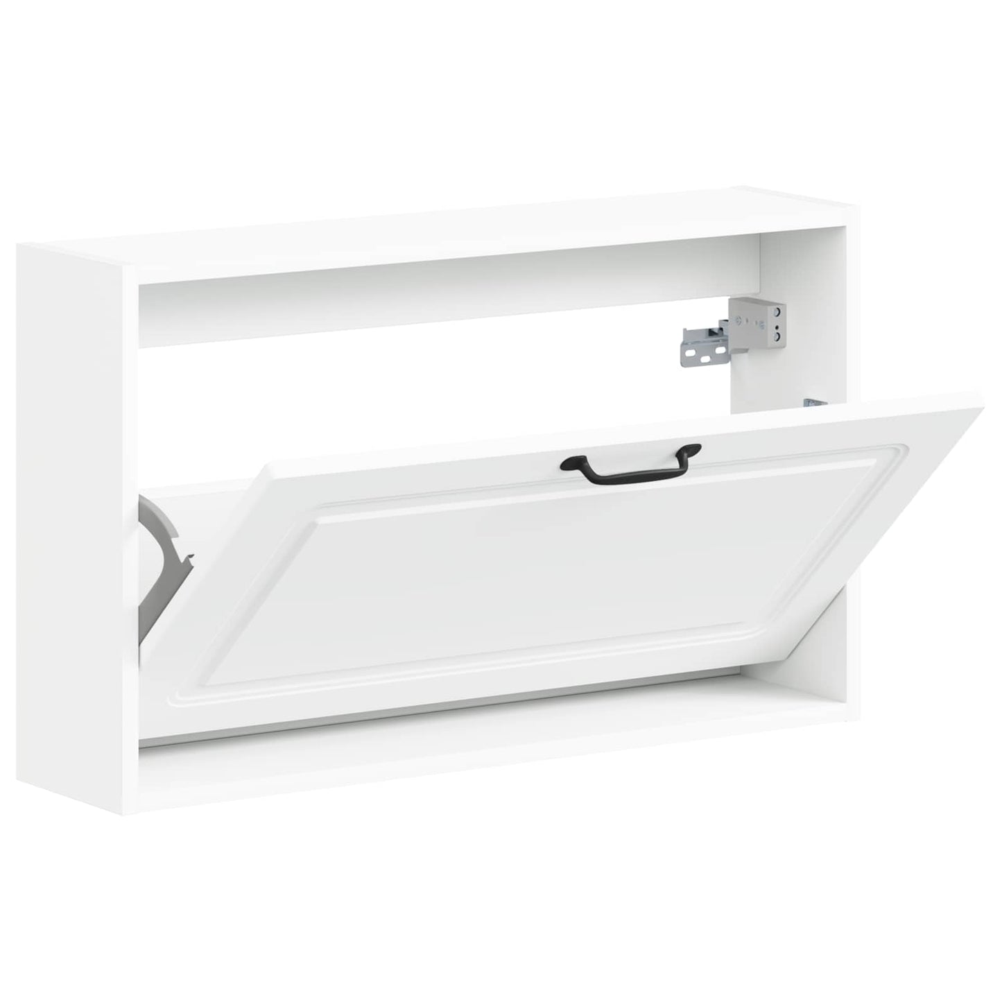 Vegghengt Skoskap UTRECHT 71 x 17 x 43 cm Konstruert tre Hvit