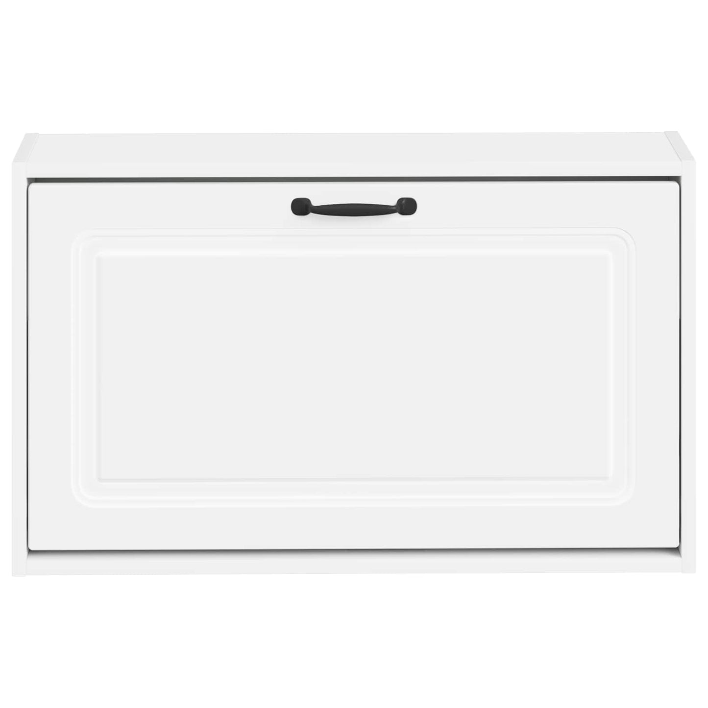 Vegghengt Skoskap UTRECHT 71 x 17 x 43 cm Konstruert tre Hvit