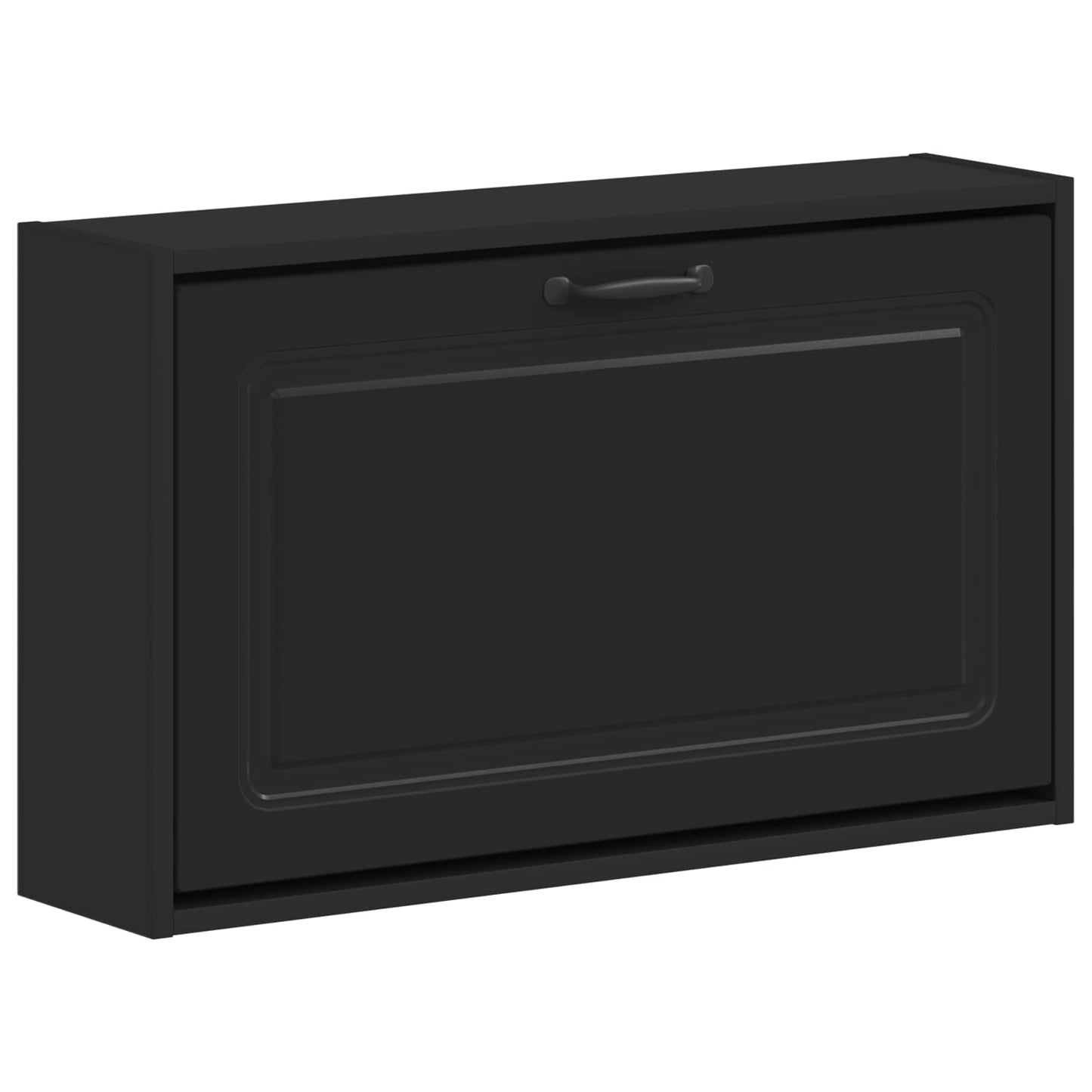 Vegghengt Skoskap UTRECHT 71 x 17 x 43 cm Konstruert tre Svart