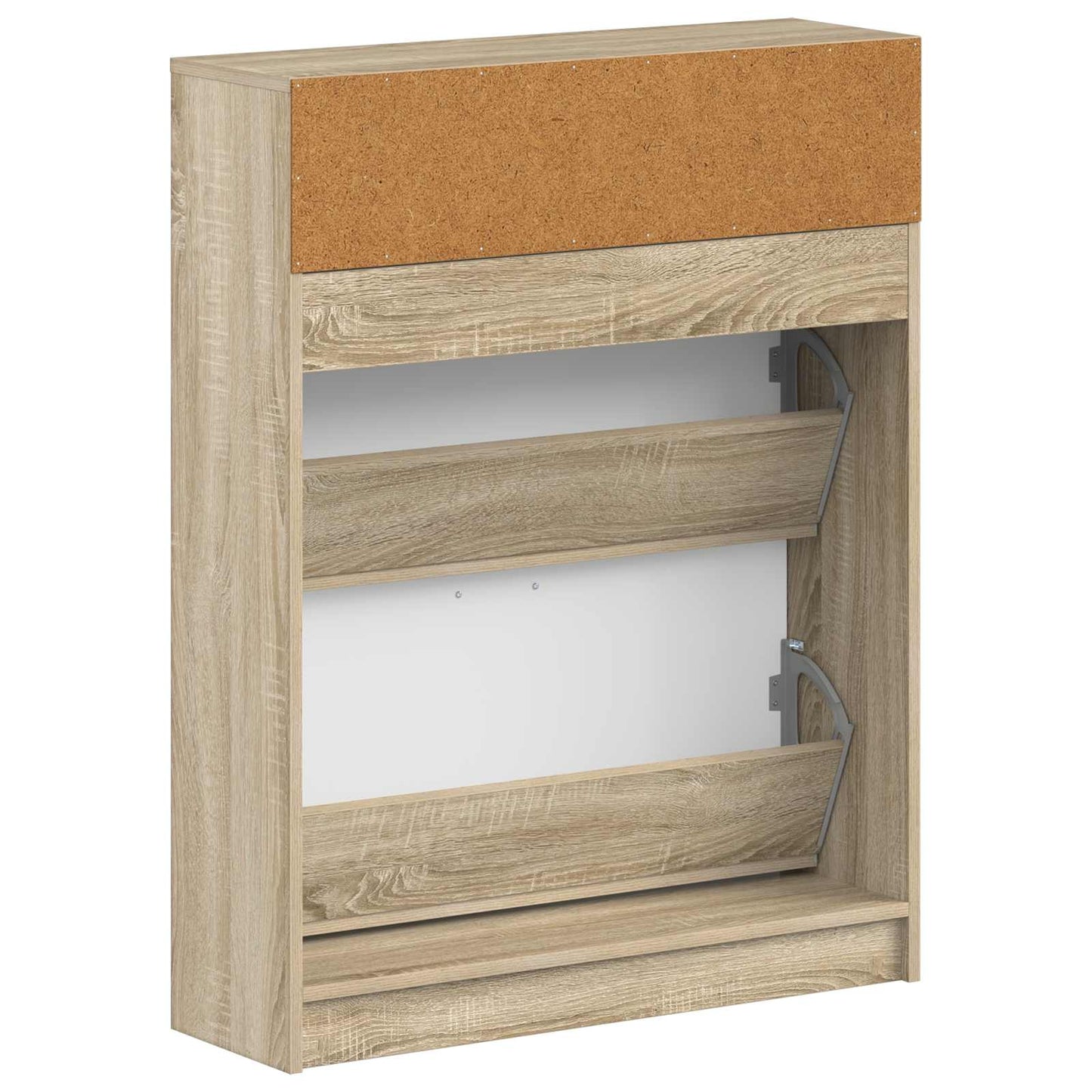 Sko Skap UTRECHT 78 x 24 x 100 cm Konstruert tre Sonoma eik