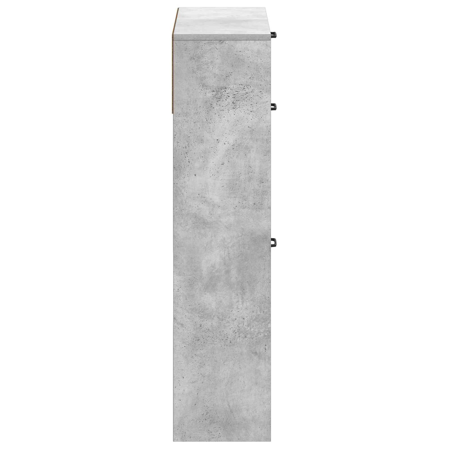 Sko Skap UTRECHT 78 x 24 x 100 cm Konstruert tre Betonggrå
