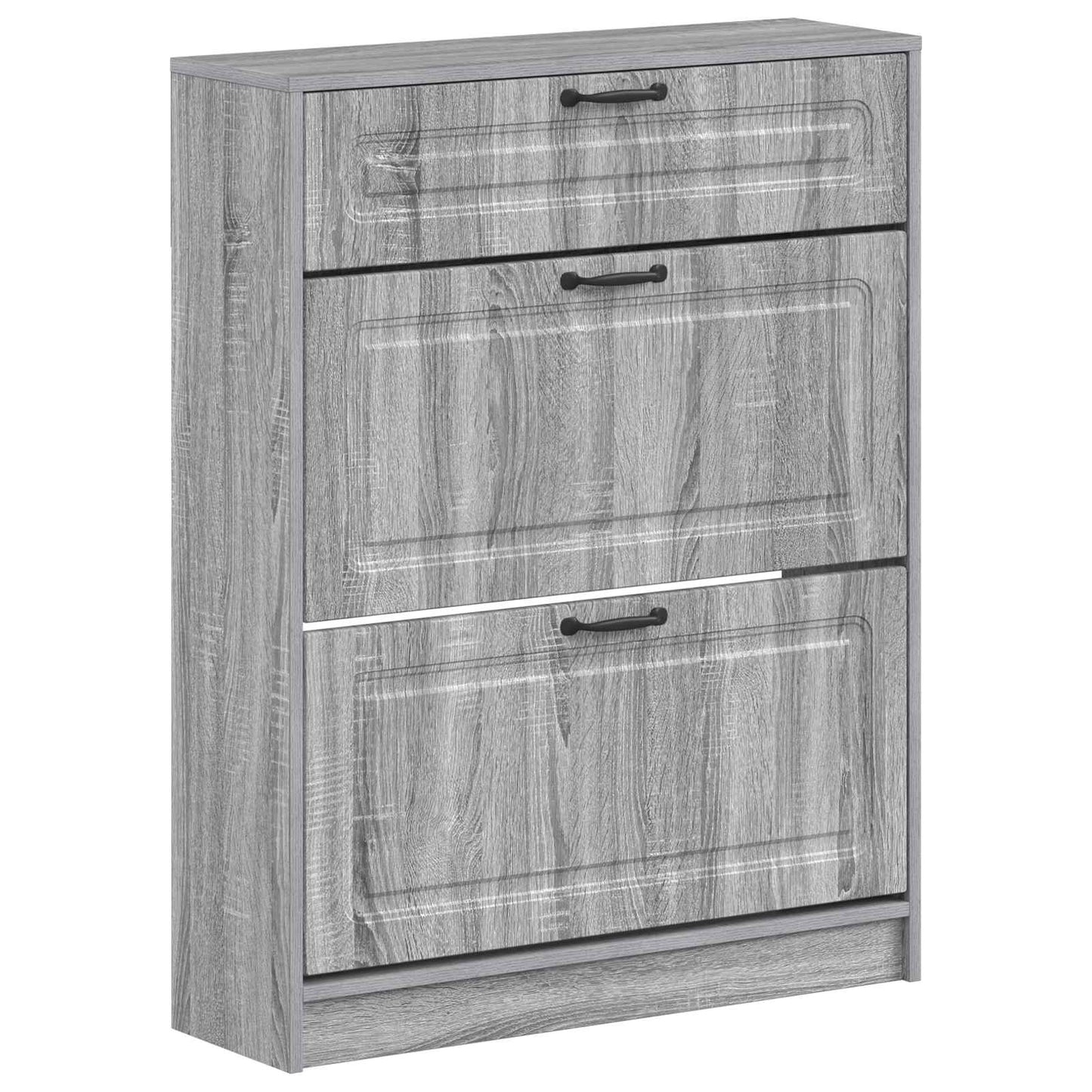 Sko Skap UTRECHT 78 x 24 x 100 cm Konstruert tre Grå Sonoma