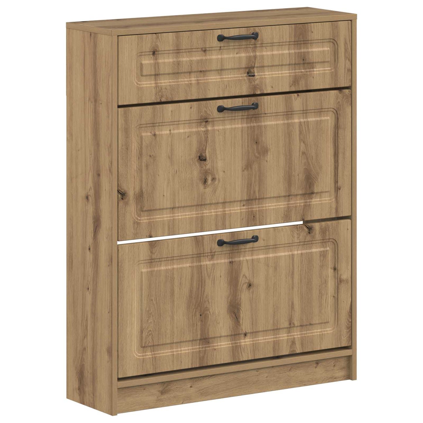 Sko Skap UTRECHT 78 x 24 x 100 cm Konstruert tre Artisan eik