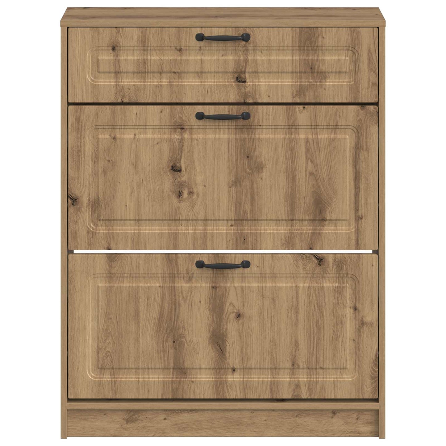 Sko Skap UTRECHT 78 x 24 x 100 cm Konstruert tre Artisan eik