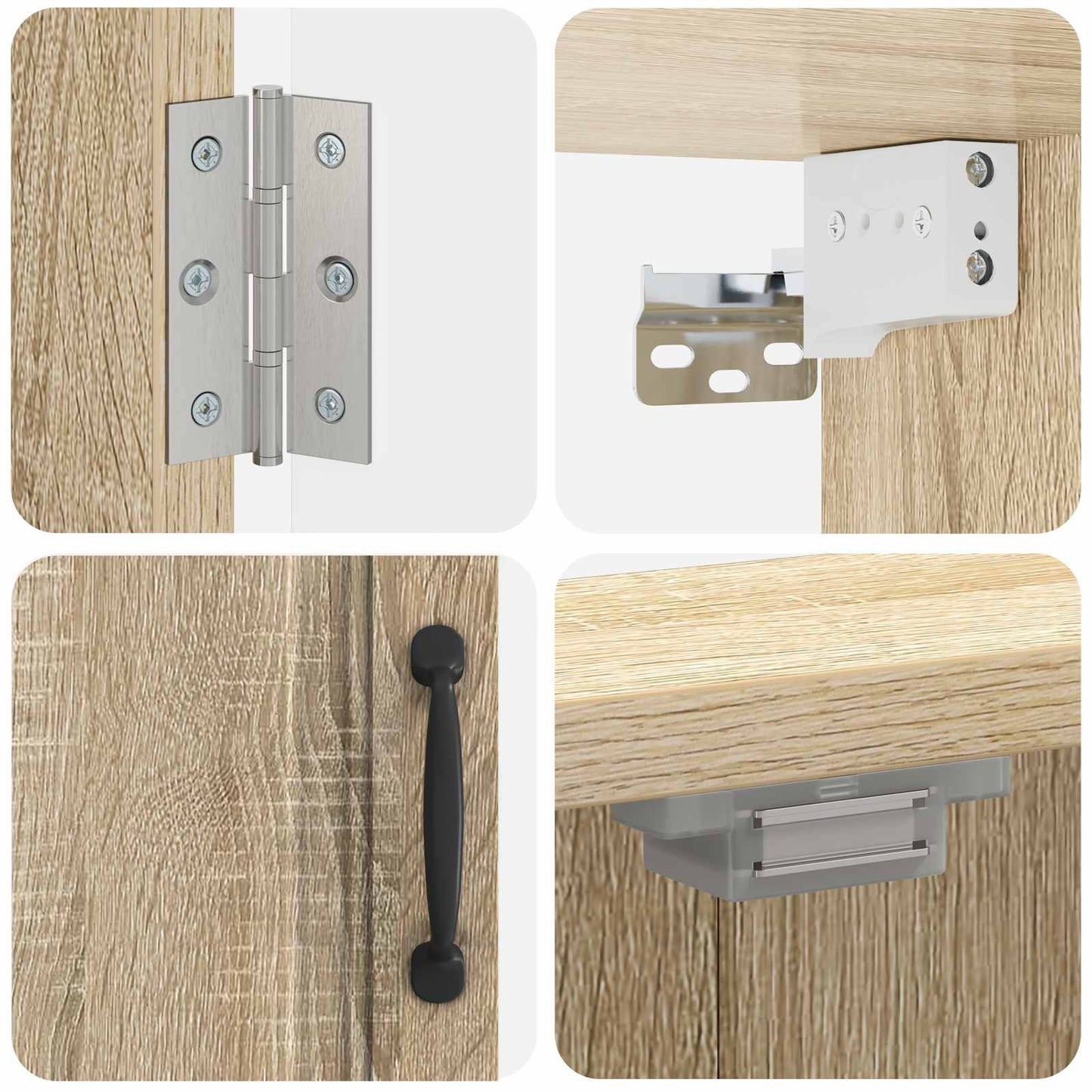 Dartbrettskap UTRECHT Sonoma eik 52,5 x 10,5 x 53,5 cm