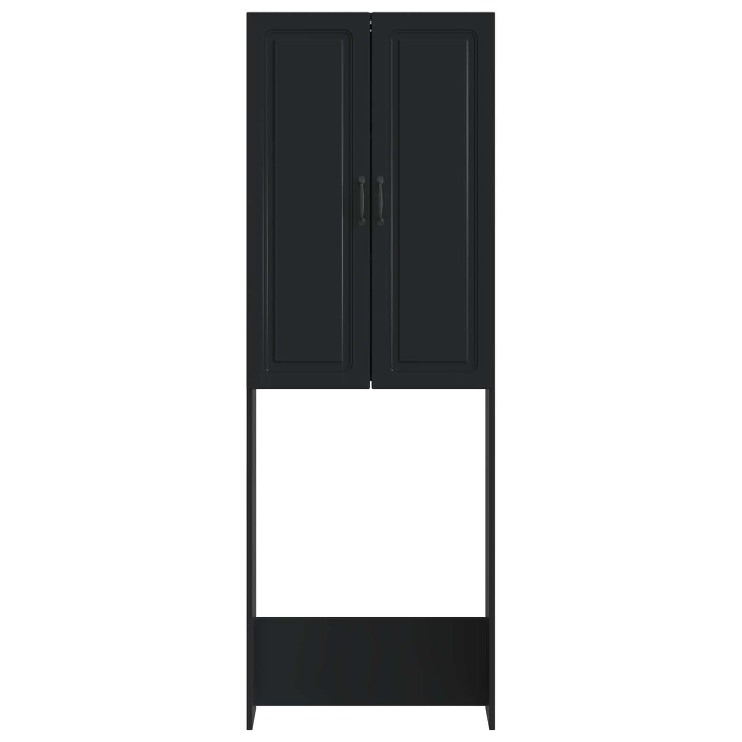 Toalett skap UTRECHT Svart 66 x 25,5 x 190 cm Konstruert tre