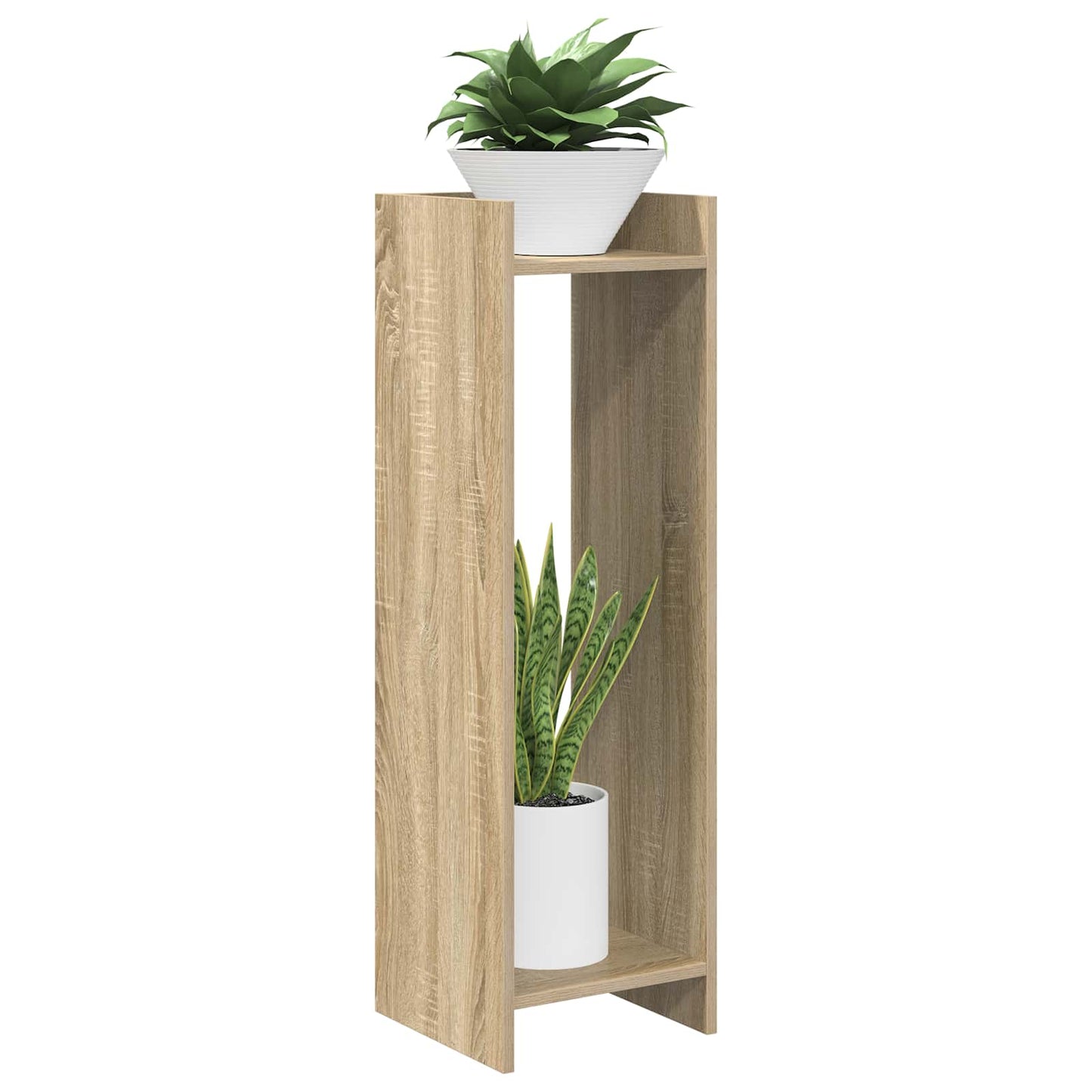 Planteholder Sonoma eik 30 x 30 x 100 cm Konstruert tre