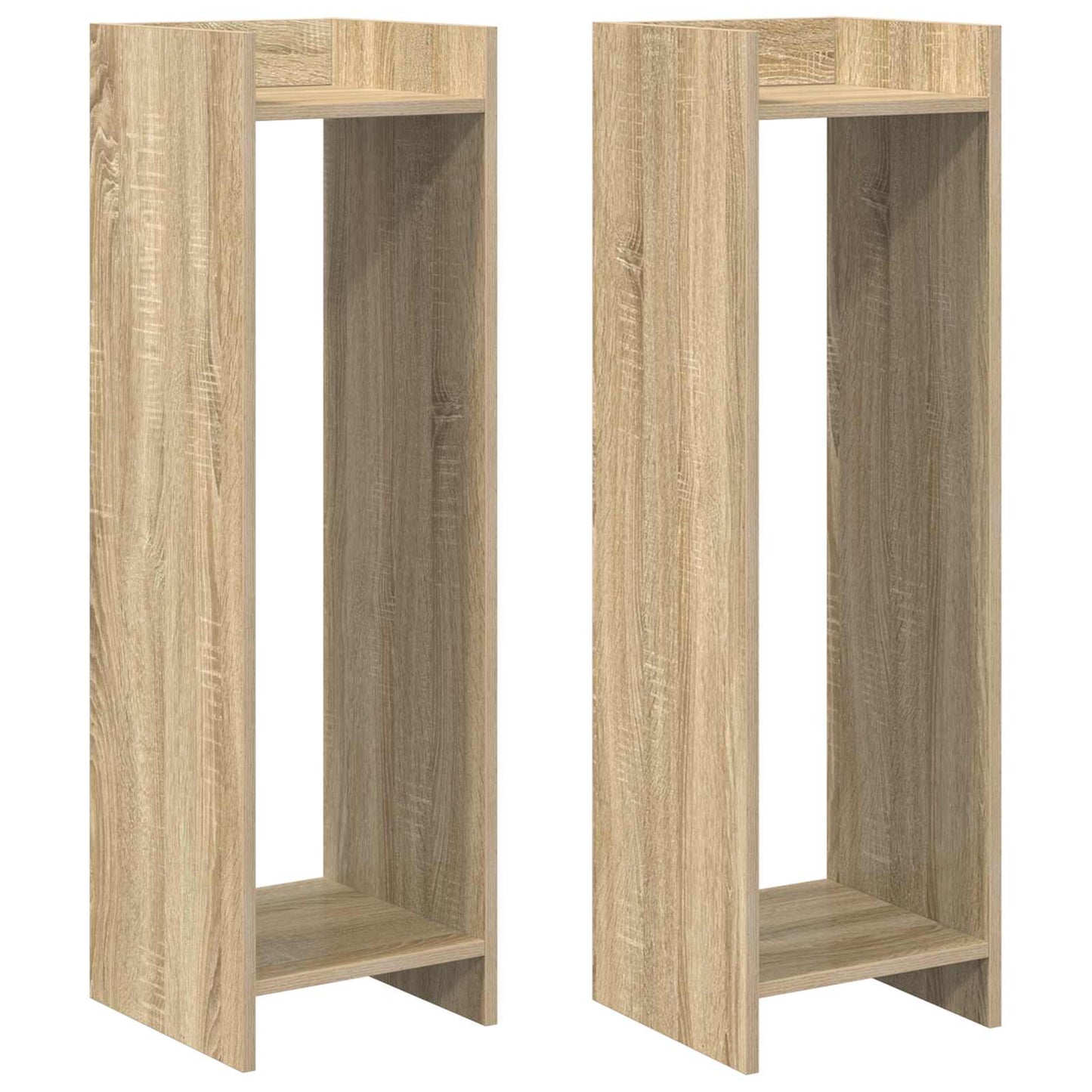 Planteholder 2 stk. Sonoma eik 30 x 30 x 100 cm Konstruert tre