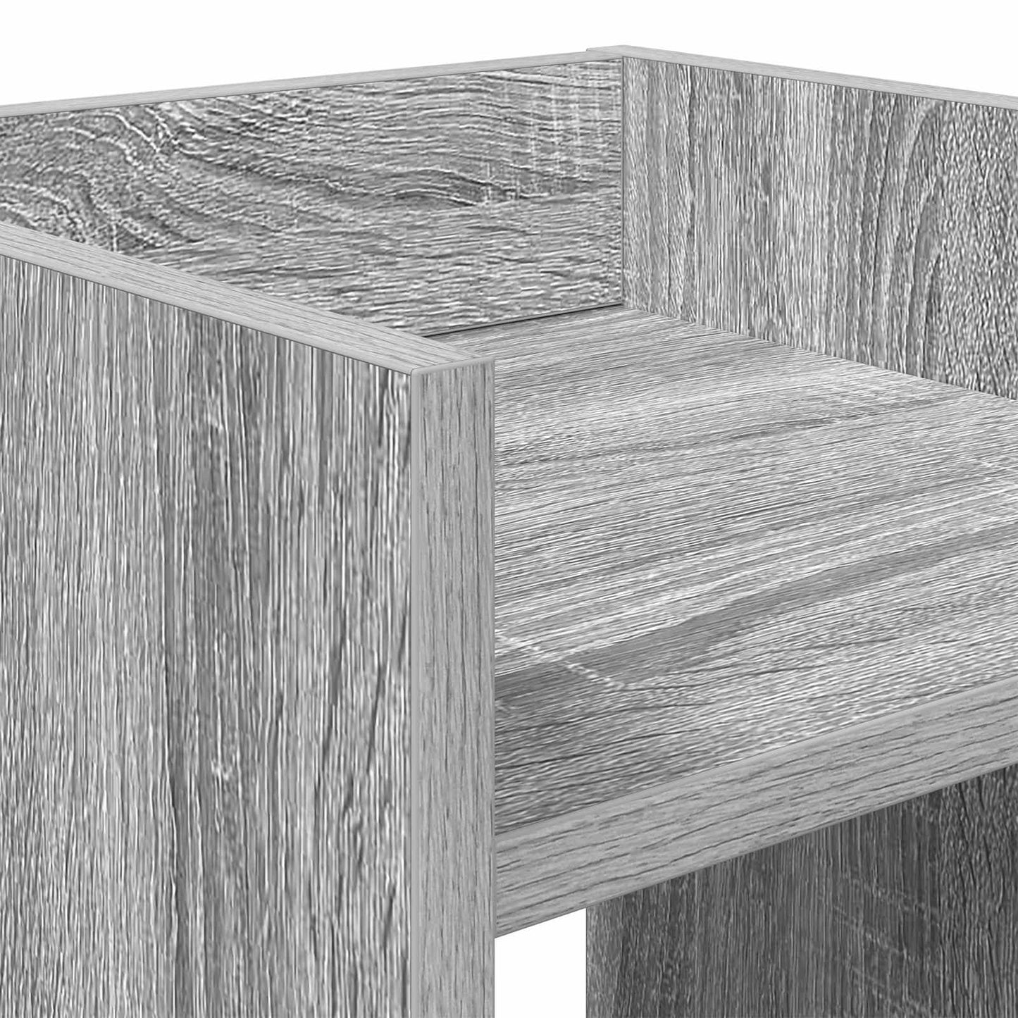 Planteholder 2 stk. Grå Sonoma 30 x 30 x 100 cm Konstruert tre