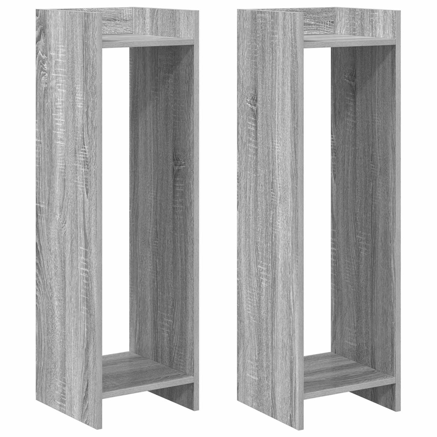 Planteholder 2 stk. Grå Sonoma 30 x 30 x 100 cm Konstruert tre
