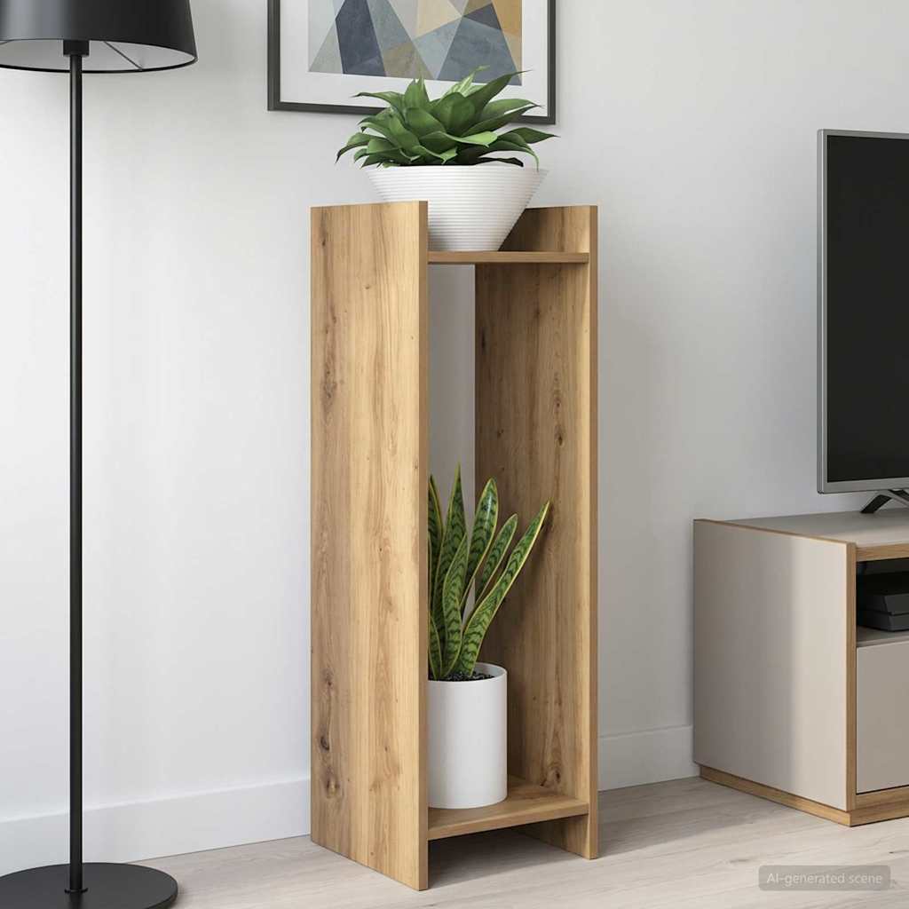 Planteholder Artisan Eik 30 x 30 x 100 cm Konstruert tre