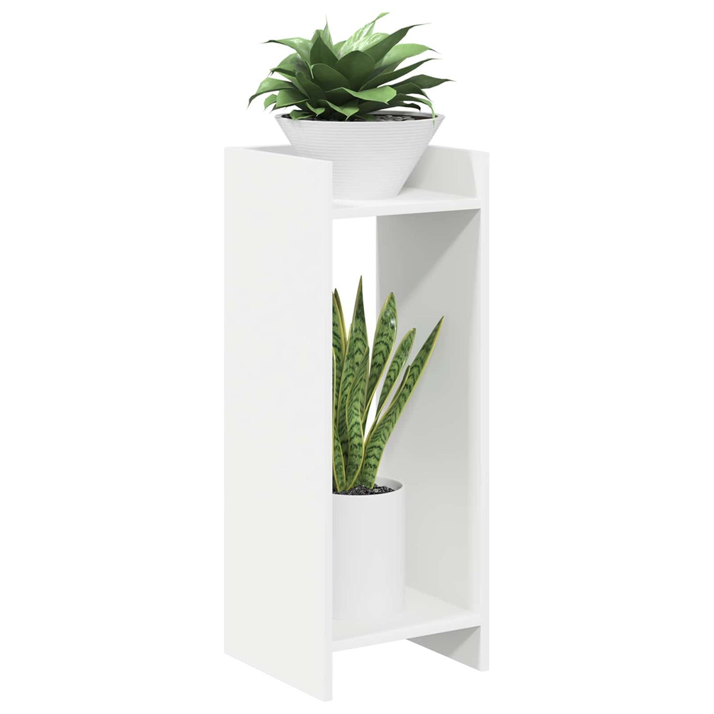 Planteholder Hvit 30 x 30 x 80 cm Konstruert tre