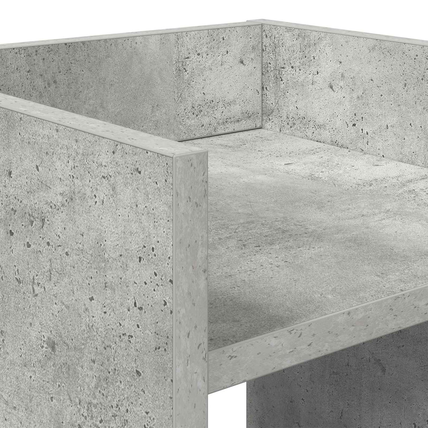 Planteholder BetongGrå 30 x 30 x 80 cm Konstruert tre