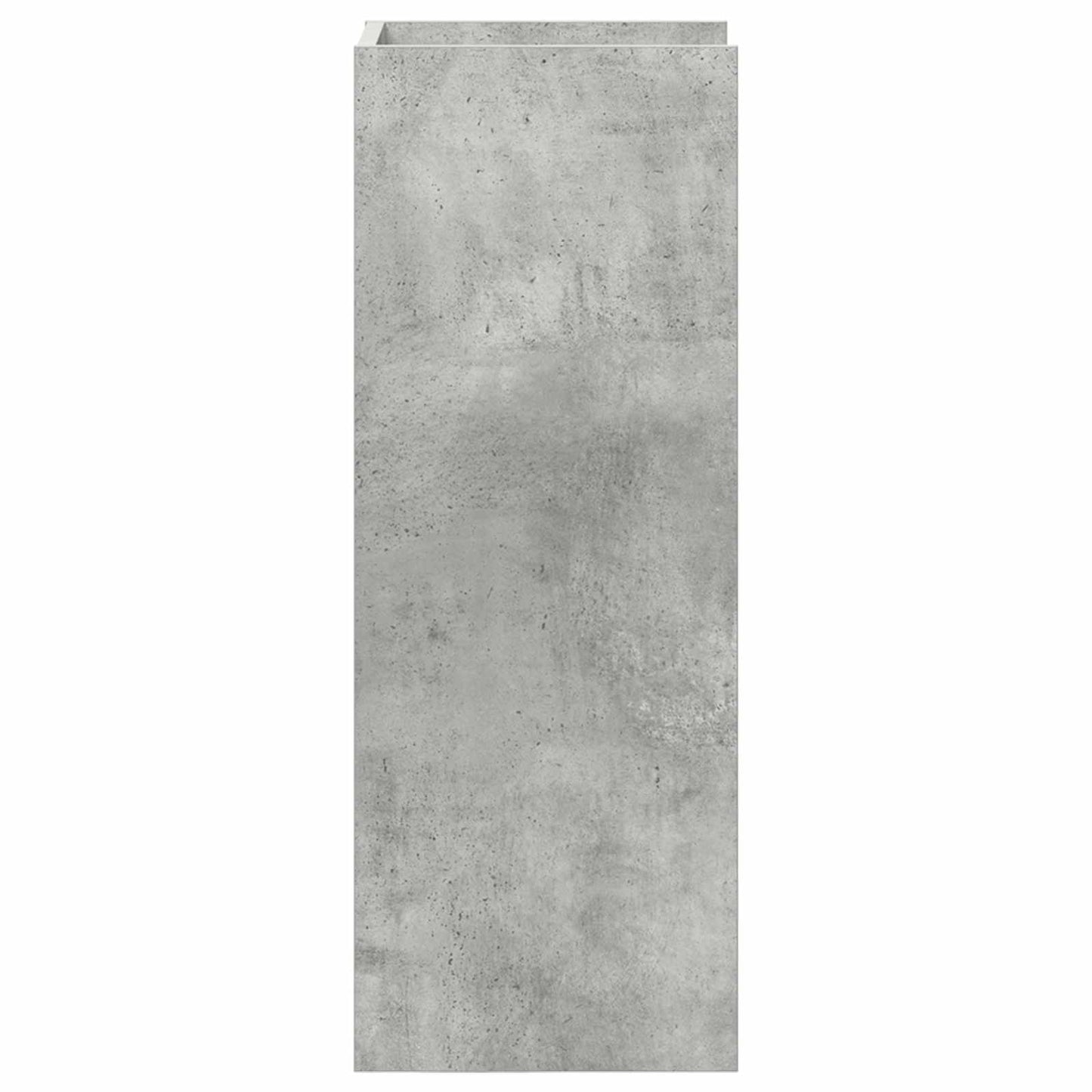 Planteholder 2 stk. BetongGrå 30 x 30 x 80 cm Konstruert tre