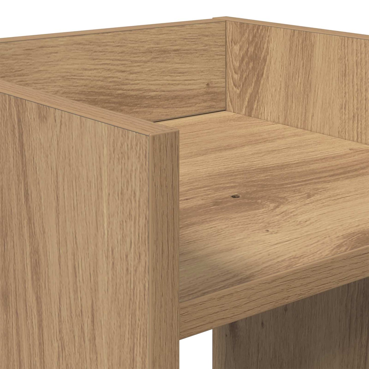 Planteholder 2 stk. Artisan eik 30 x 30 x 80 cm Konstruert tre