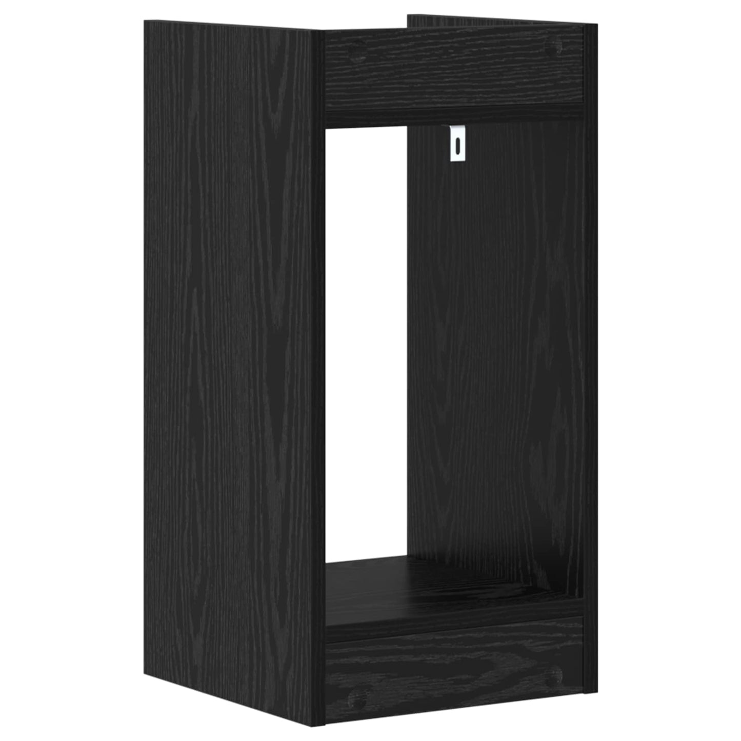 Planteholder Svart Eik 30 x 30 x 60 cm Konstruert tre