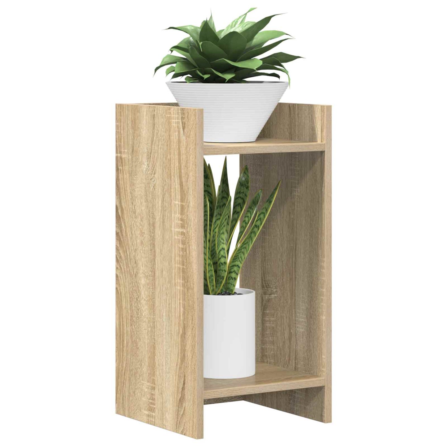 Planteholder 2 stk. Sonoma eik 30 x 30 x 60 cm Konstruert tre