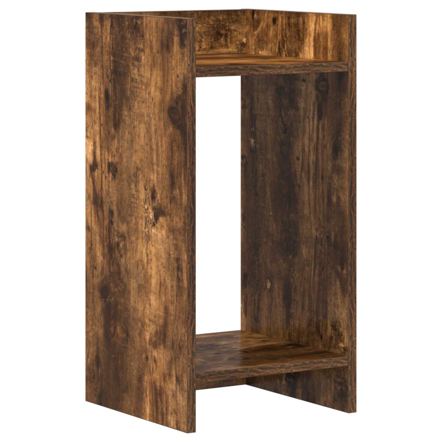Planteholder 2 stk. Røkt Eik 30 x 30 x 60 cm Konstruert tre