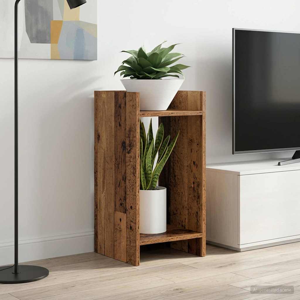 Planteholder Gammelt tre 30 x 30 x 60 cm Konstruert tre