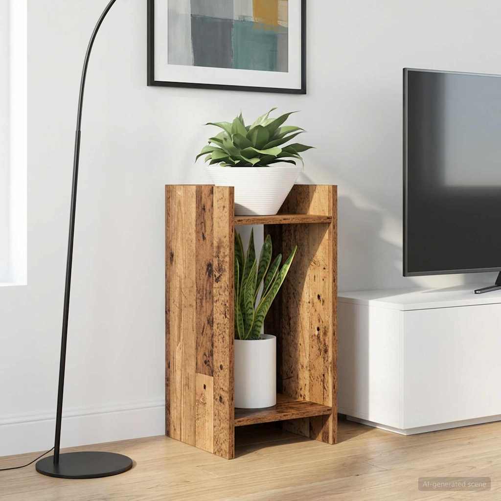 Planteholder 2 pcs Gammelt tre 30 x 30 x 60 cm Konstruert tre