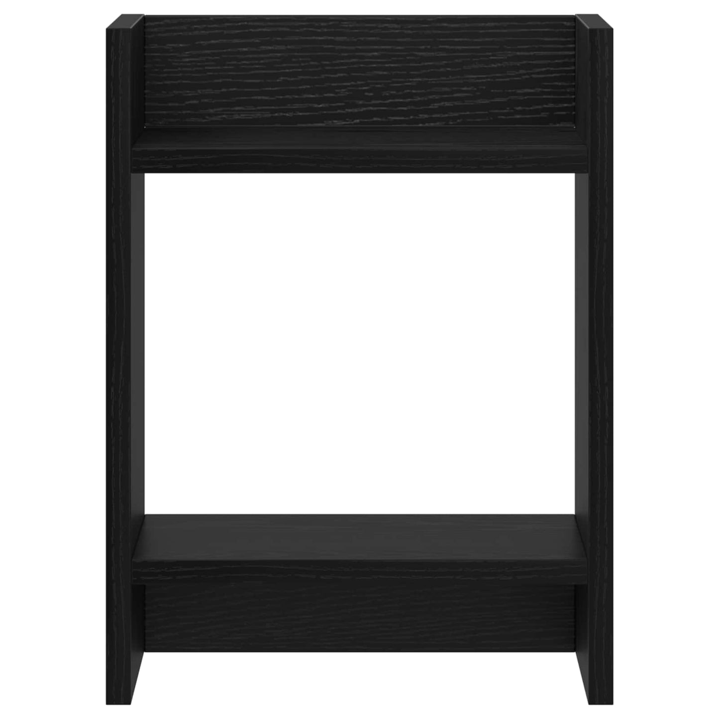 Planteholder med hylle Svart Eik 30 x 30 x 40 cm Konstruert tre