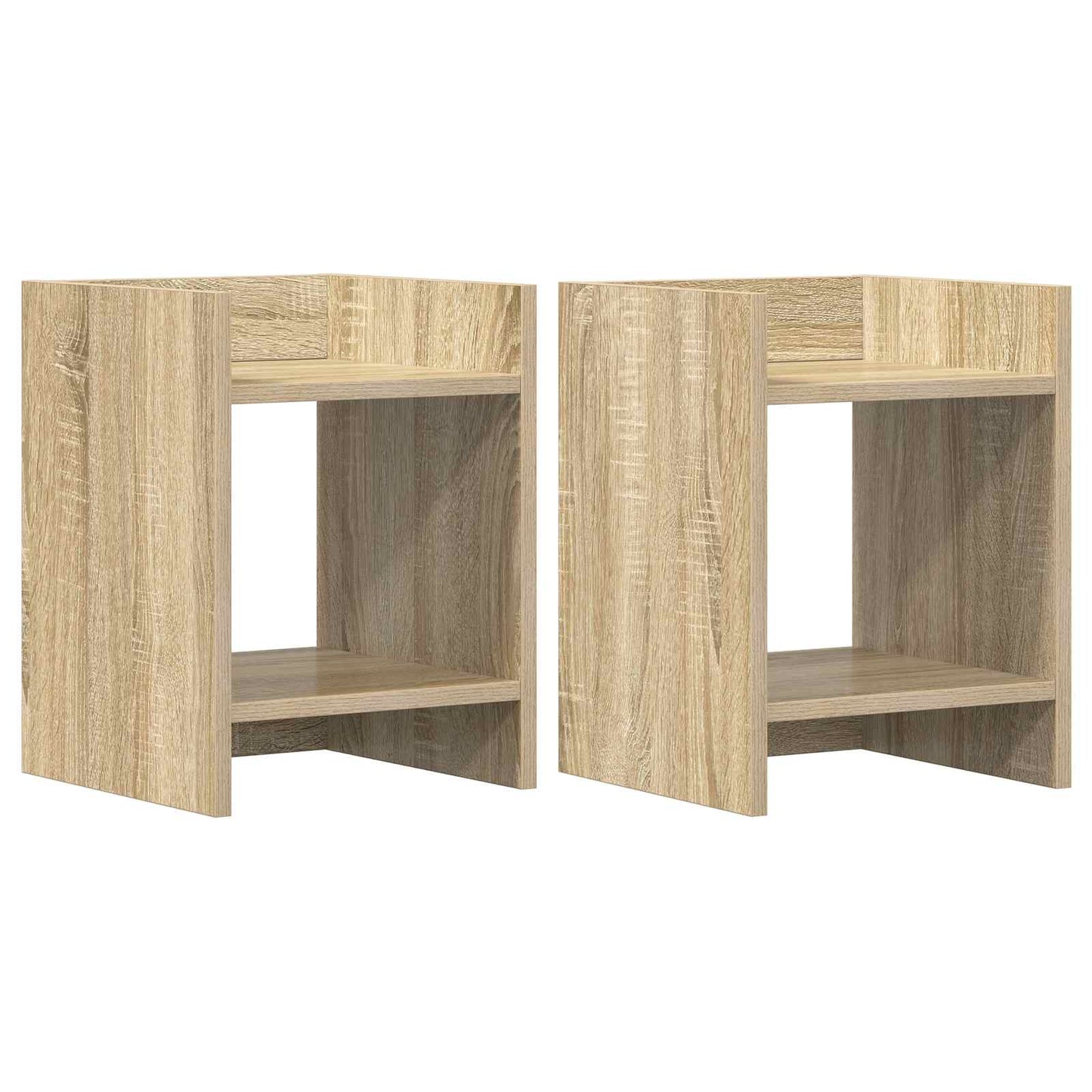 Planteholder 2 stk. Sonoma eik 30 x 30 x 40 cm Konstruert tre