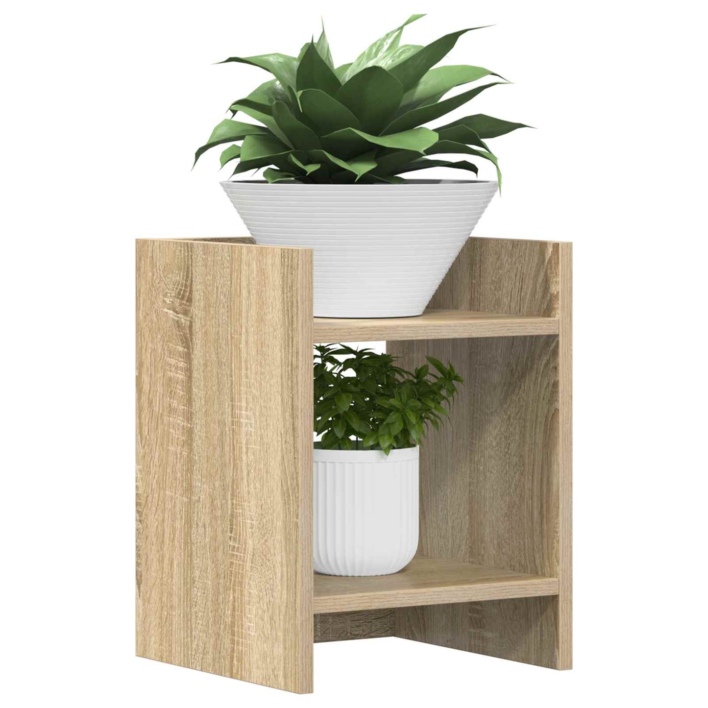 Planteholder 2 stk. Sonoma eik 30 x 30 x 40 cm Konstruert tre