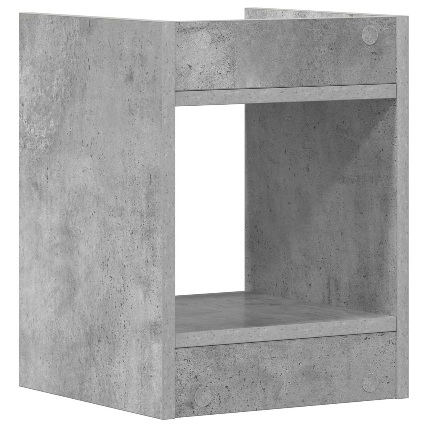 Planteholder 2 pcs BetongGrå 30 x 30 x 40 cm Konstruert tre