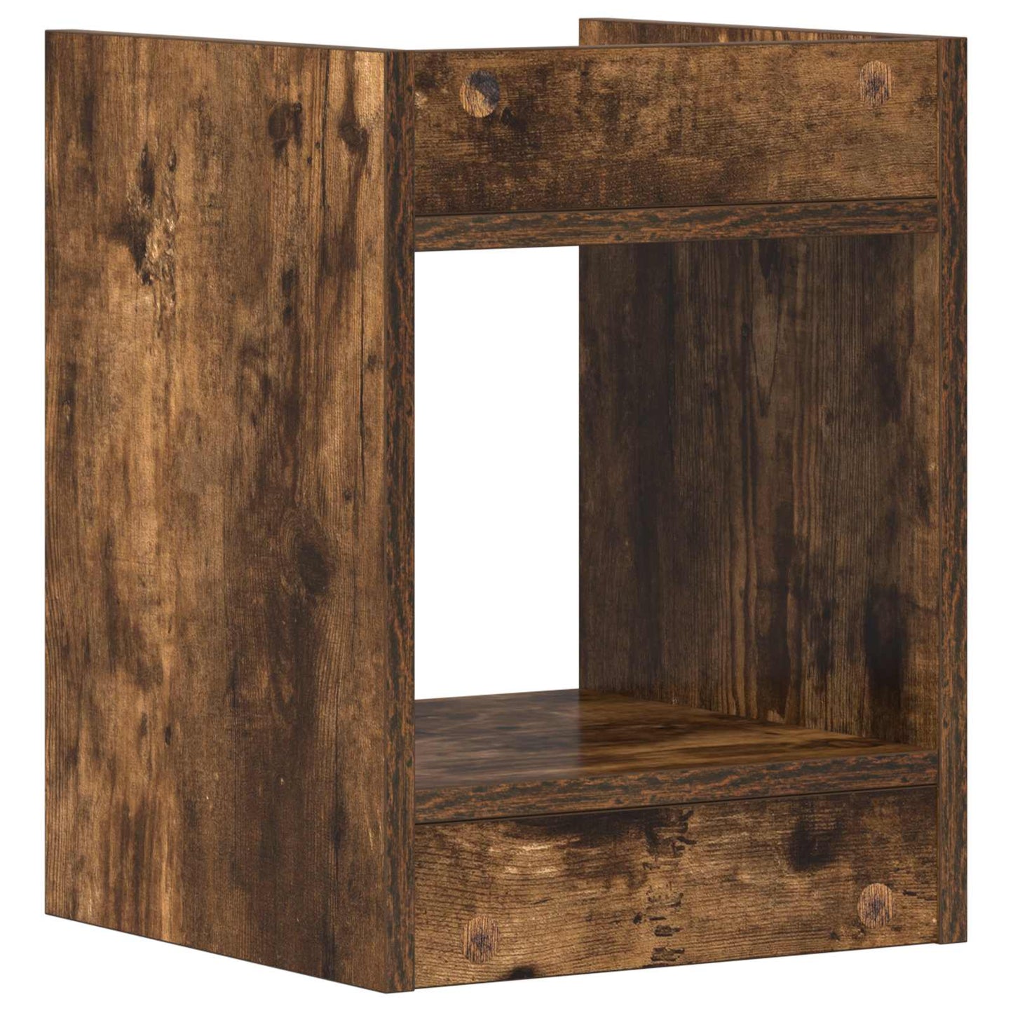 Planteholder Røkt Eik 30 x 30 x 40 cm Konstruert tre