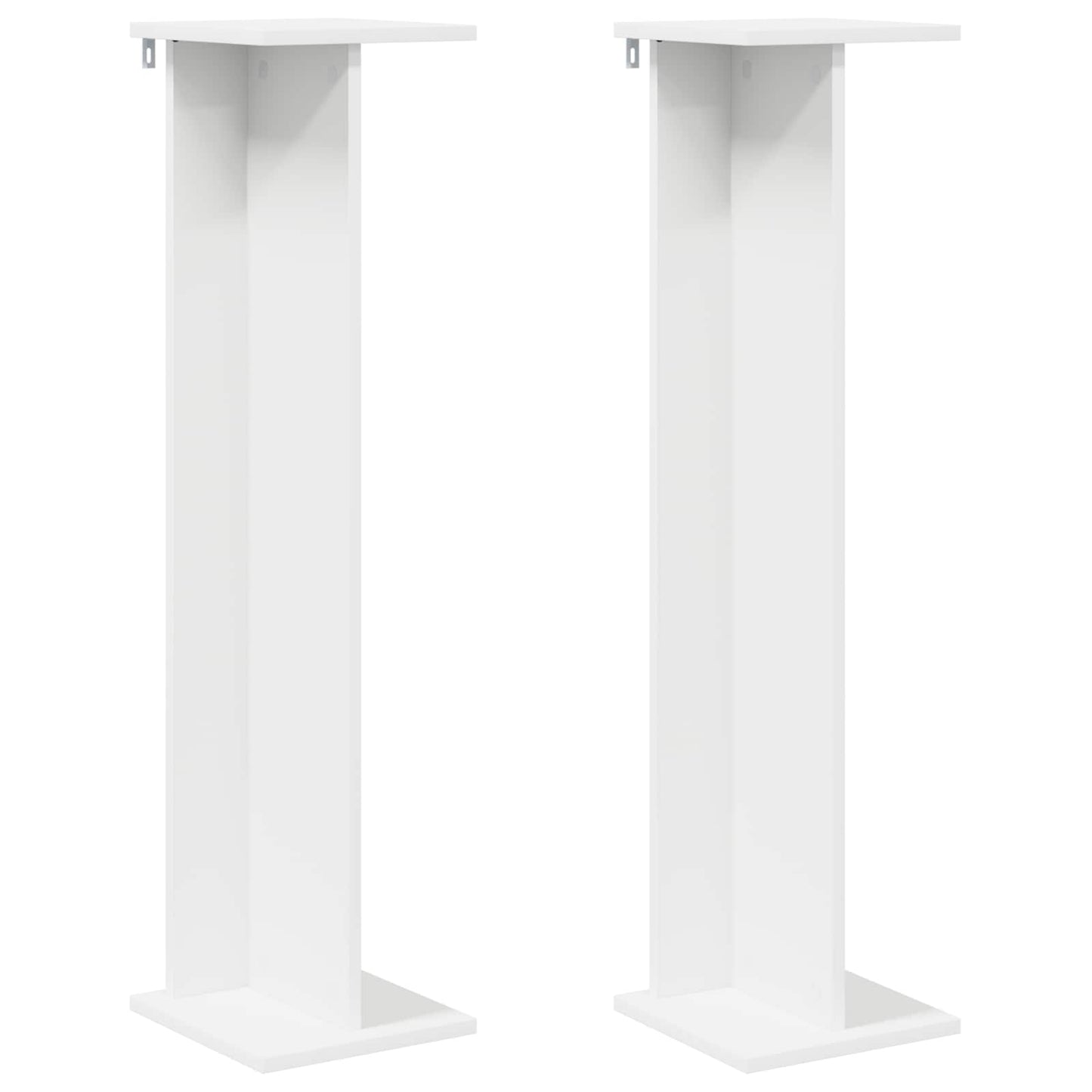 Planteholder 2 pcs Hvit 25 x 25,5 x 100,5 cm Konstruert tre