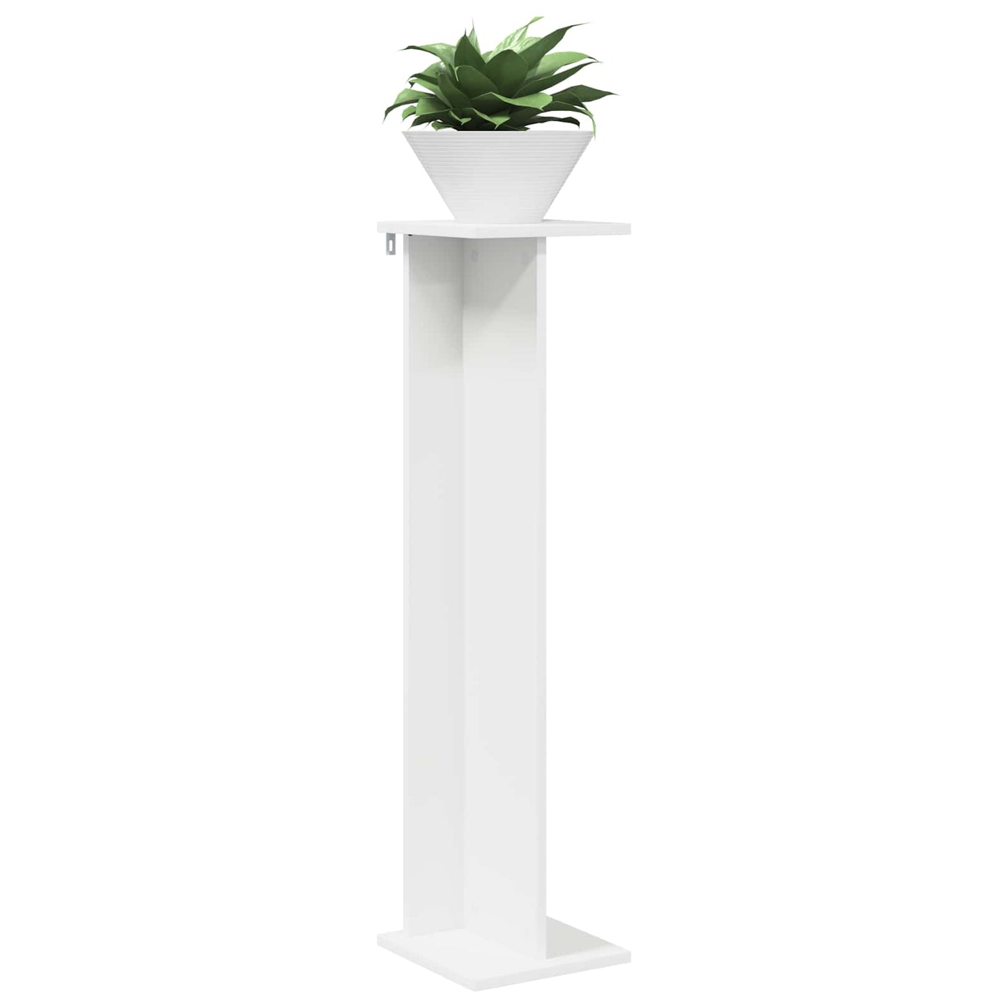 Planteholder 2 pcs Hvit 25 x 25,5 x 100,5 cm Konstruert tre