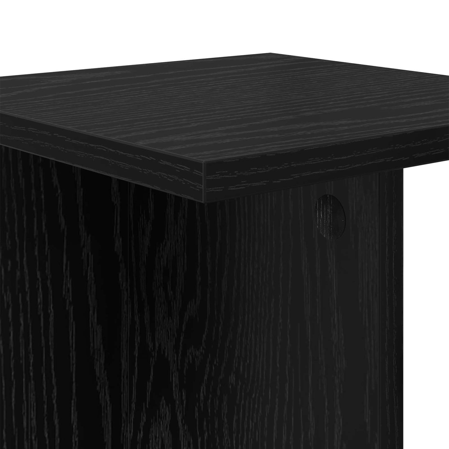 Planteholder Svart Eik 25 x 25,5 x 100,5 cm Konstruert tre