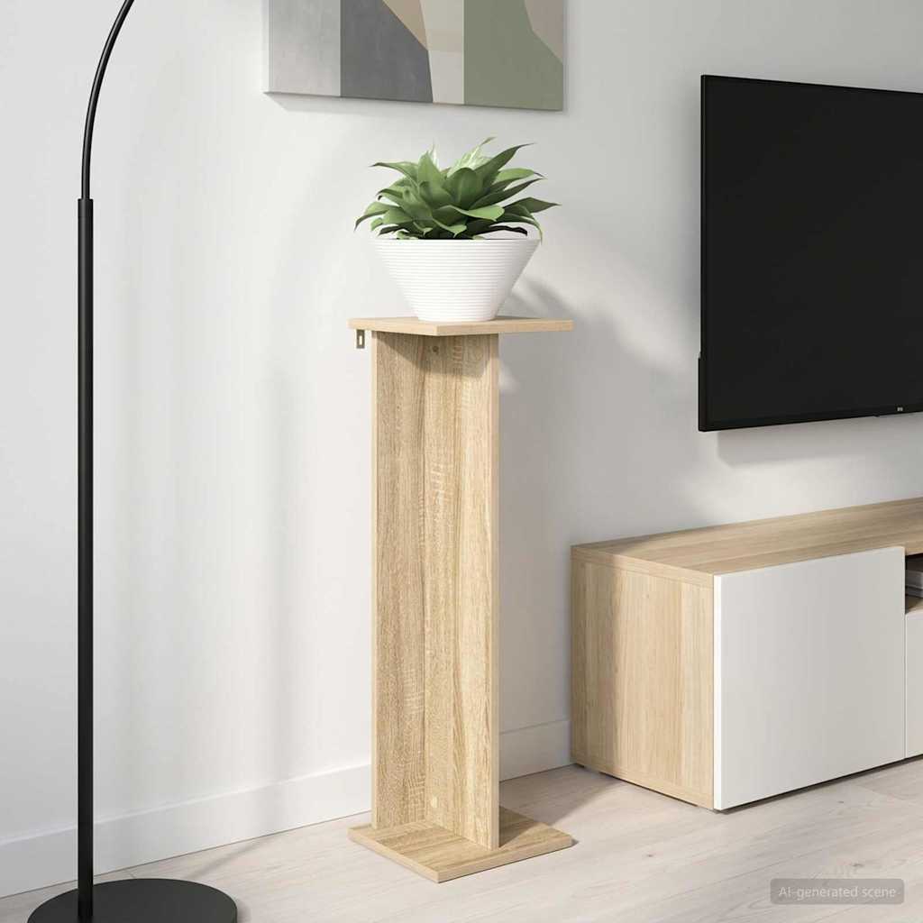 Planteholder Sonoma eik 25 x 25,5 x 80,5 cm Konstruert tre
