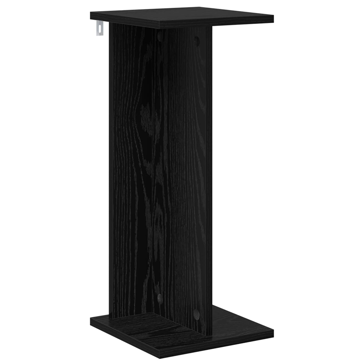 Planteholder 2 pcs Svart Eik 25 x 25,5 x 60,5 cm Konstruert tre