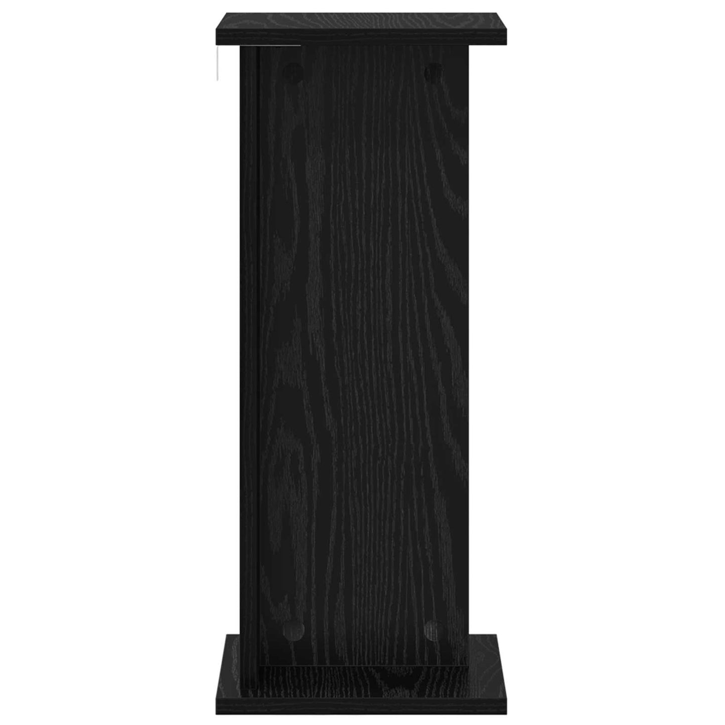 Planteholder 2 pcs Svart Eik 25 x 25,5 x 60,5 cm Konstruert tre