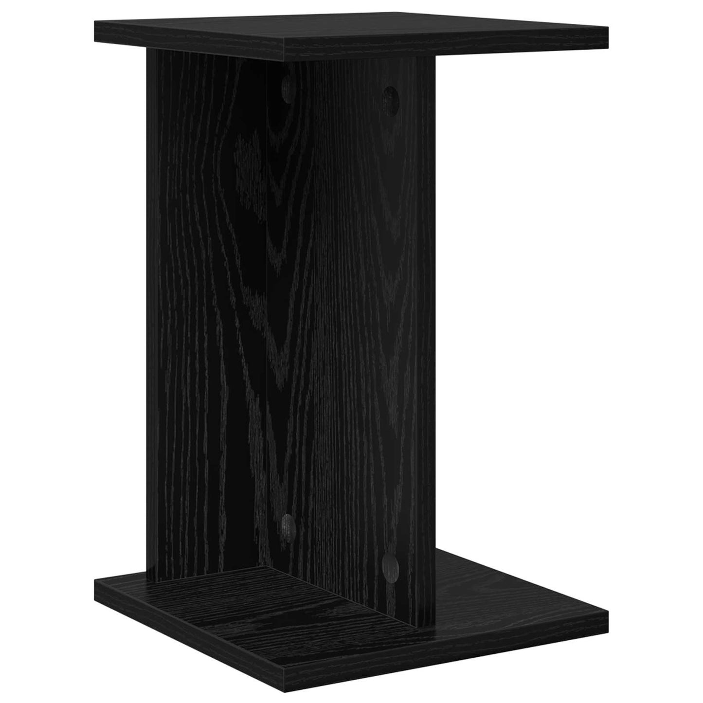 Planteholder 2 pcs Svart Eik 25 x 25,5 x 40,5 cm Konstruert tre