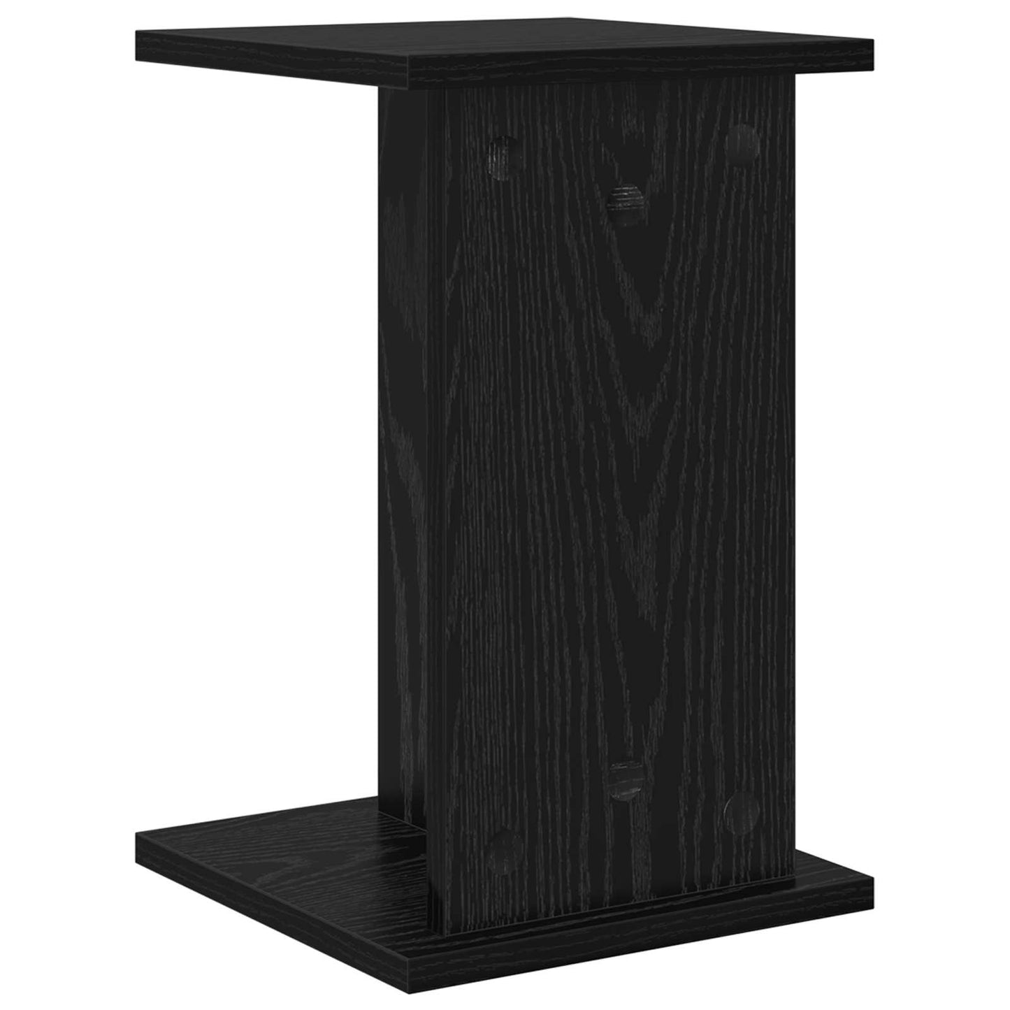 Planteholder 2 pcs Svart Eik 25 x 25,5 x 40,5 cm Konstruert tre