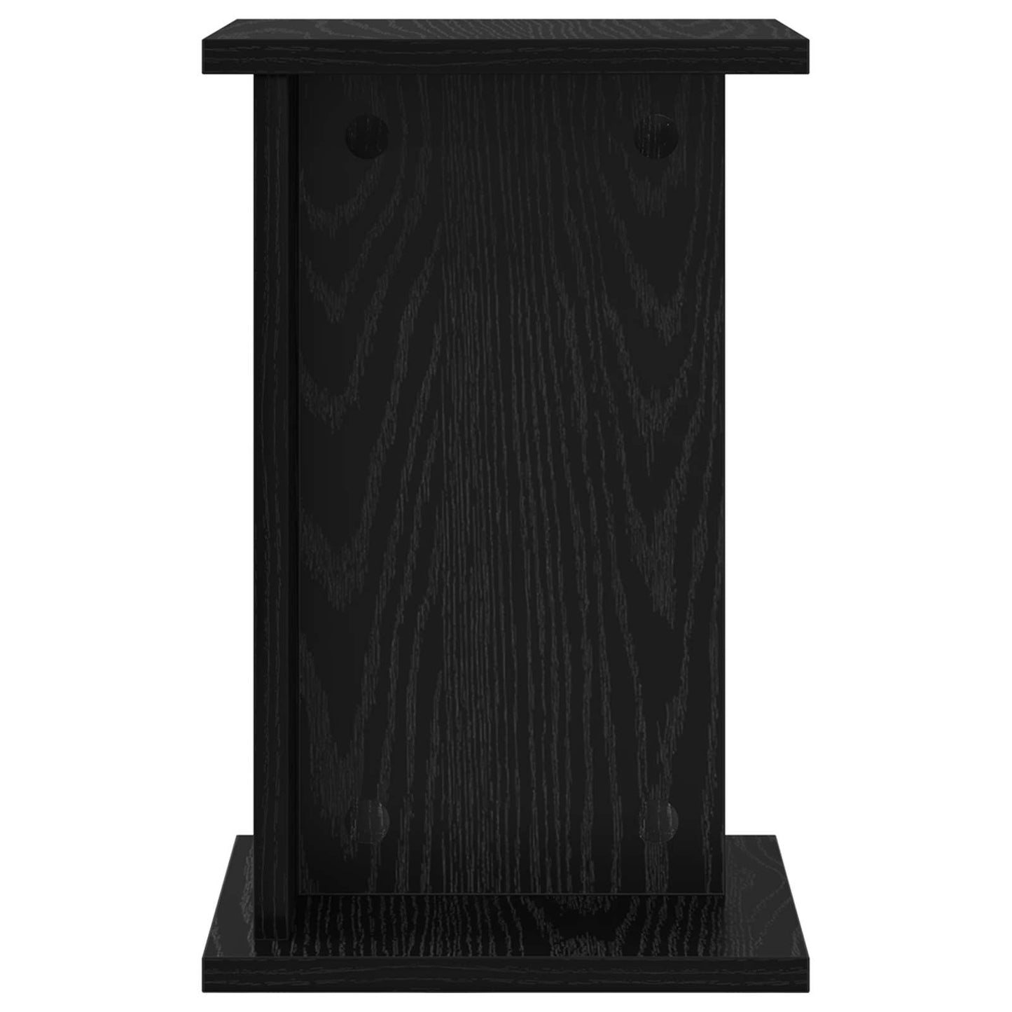 Planteholder 2 pcs Svart Eik 25 x 25,5 x 40,5 cm Konstruert tre