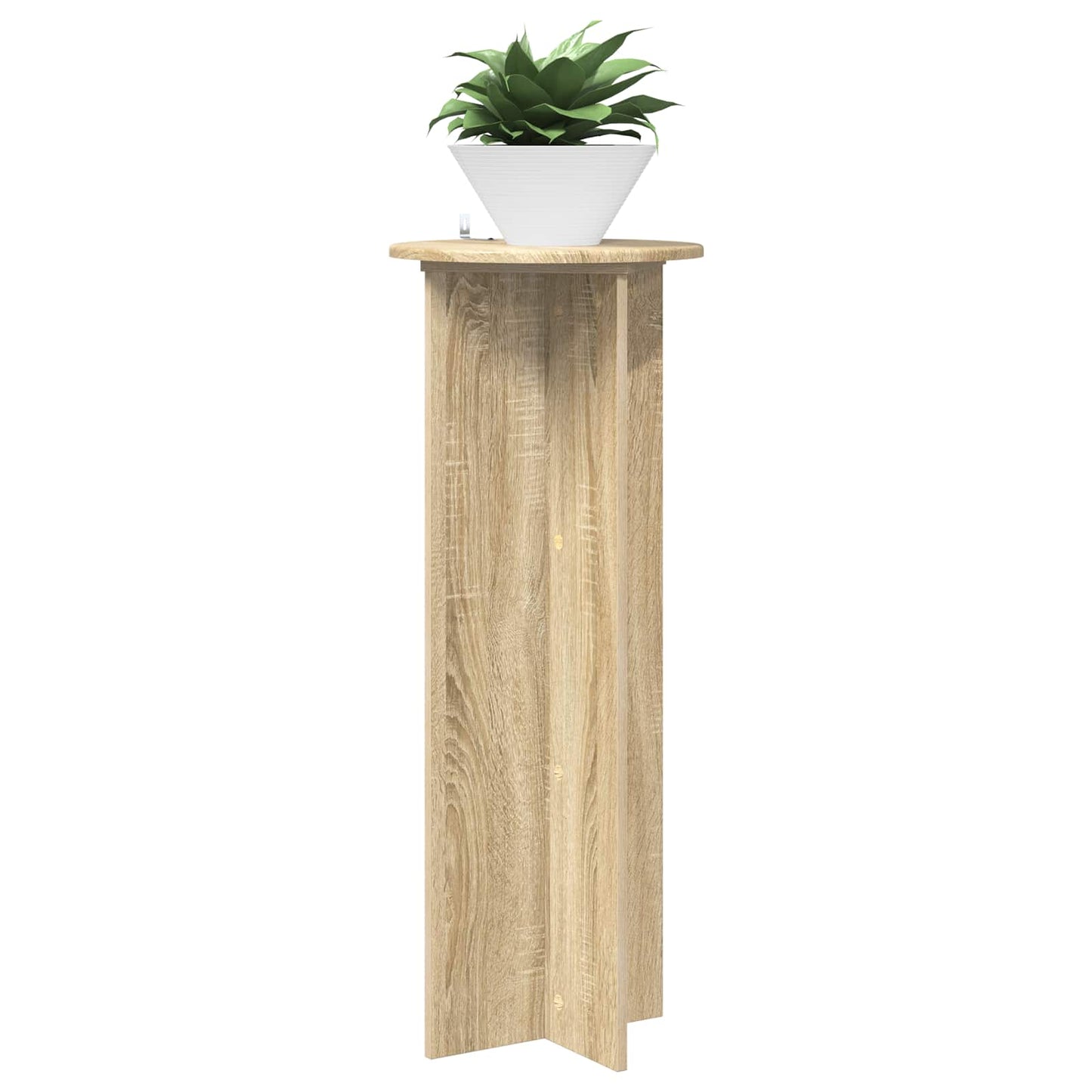 Planteholder 2 pcs Sonoma eik Ø40 x 100 cm Konstruert tre