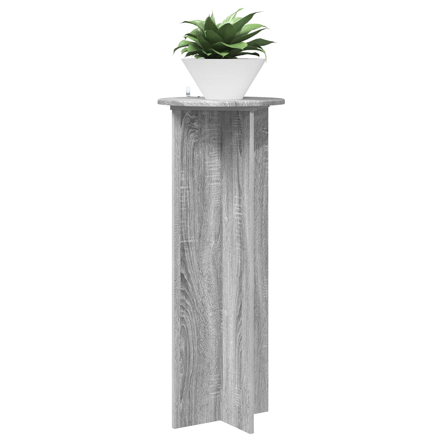 Planteholder 2 pcs Grå sonoma Ø40 x 100 cm Konstruert tre