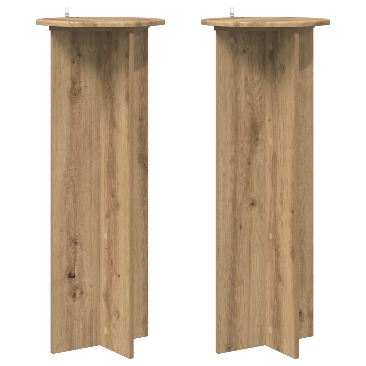 Planteholder 2 stk. Artisan eik Ø40 x 100 cm Konstruert tre