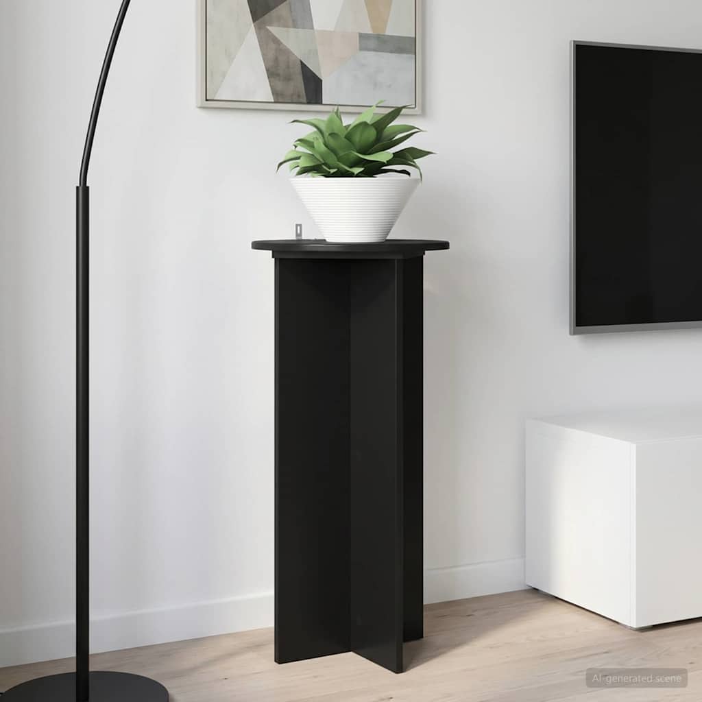 Planteholder 2 pcs Svart 40 x 40 x 80 cm Konstruert tre