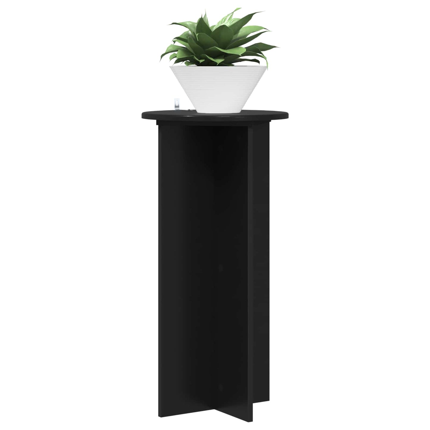 Planteholder 2 pcs Svart 40 x 40 x 80 cm Konstruert tre