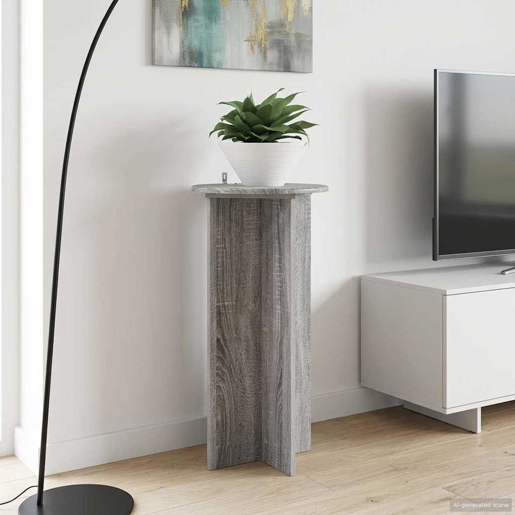 Planteholder 2 pcs Grå sonoma 40 x 40 x 80 cm Konstruert tre