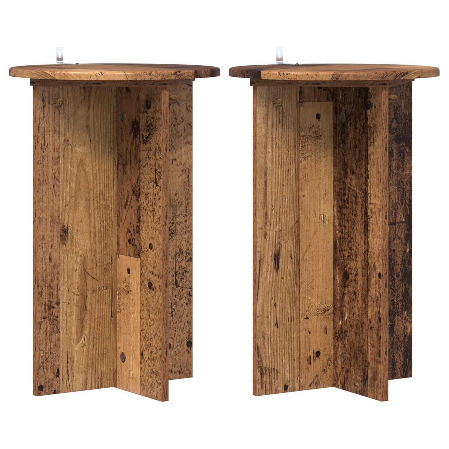 Planteholder 2 pcs Gammelt tre Ø40 x 60 cm Konstruert tre