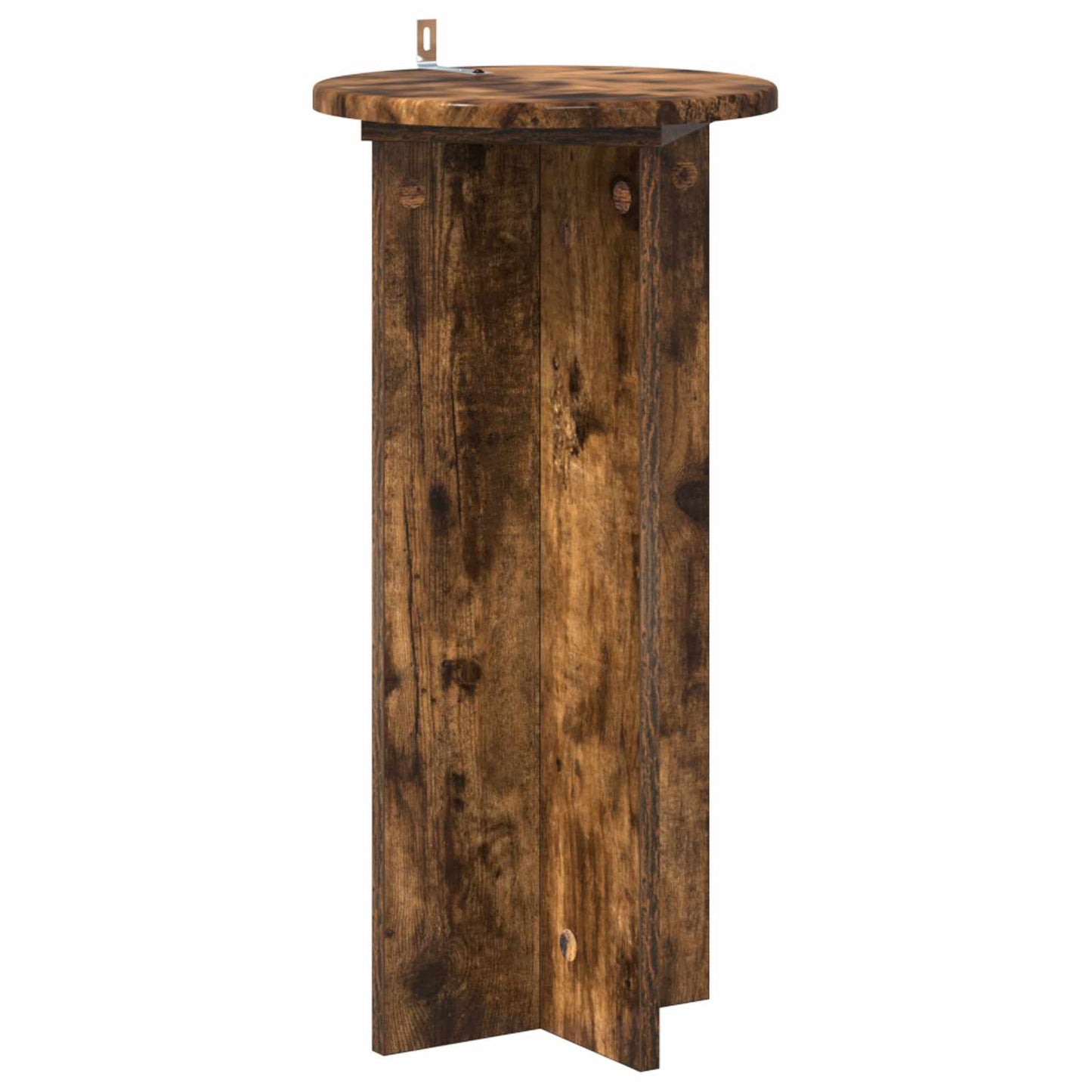 Planteholder 2 pcs Røkt Eik 29,5 x 29,5 x 60 cm Konstruert tre