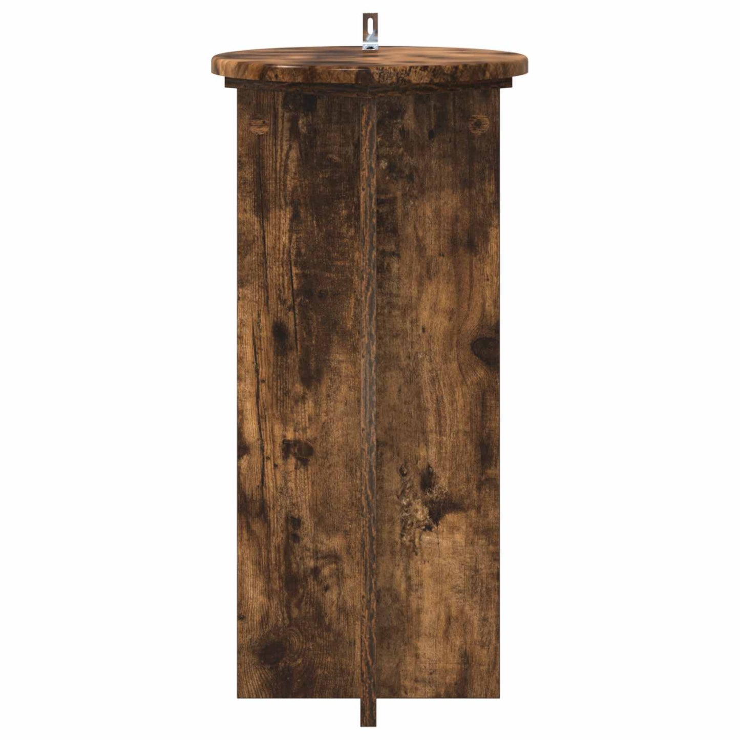 Planteholder 2 pcs Røkt Eik 29,5 x 29,5 x 60 cm Konstruert tre