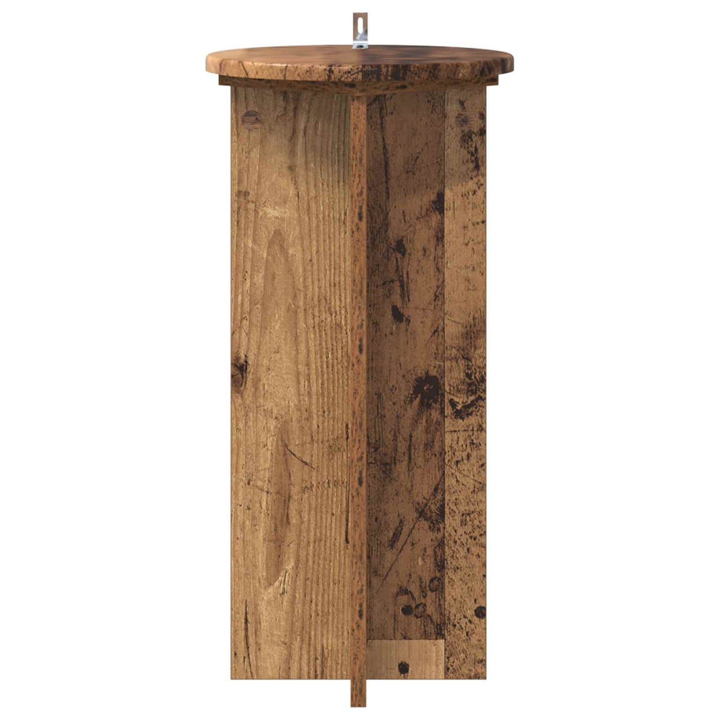 Planteholder 2 pcs Gammelt tre 29,5 x 29,5 x 60 cm