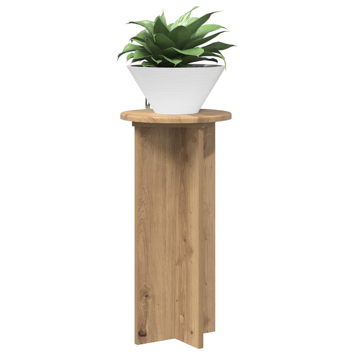 Planteholder 2 stk. Artisan eik 29,5 x 29,5 x 60 cm