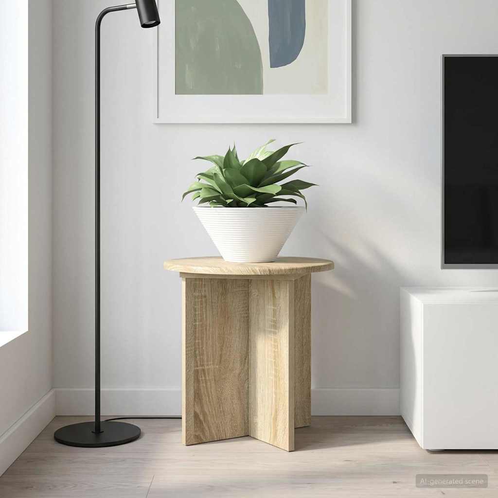 Planteholder 2 pcs Sonoma eik 40 x 40 x 40 cm Konstruert tre